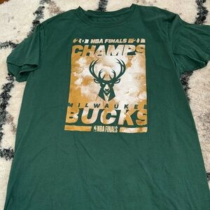 Milwaukee Bucks Green NBA Finals Champs T-Shirt